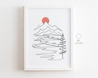 Sun Line Drawing Etsy Sun Line Drawing Etsy