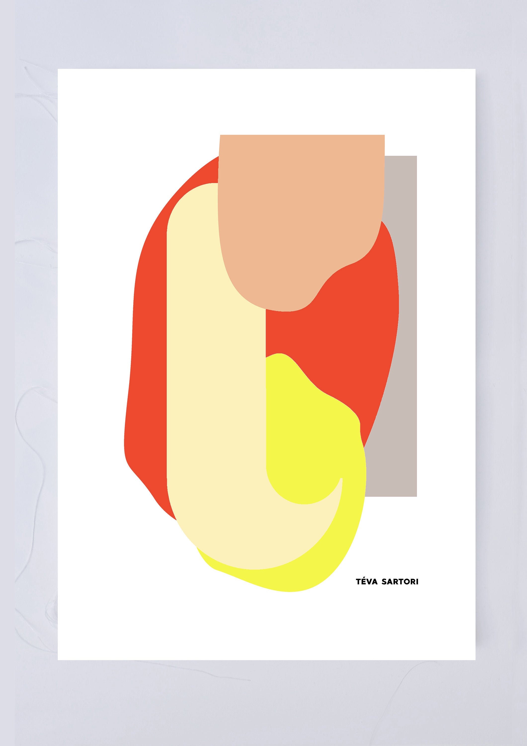 Affiche Jaune Orangé