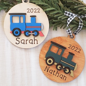 Personalized Train Ornament