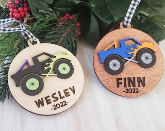 Personalized Monster Truck Ornament