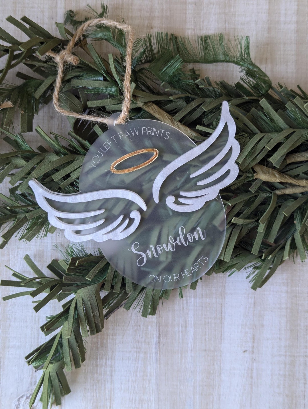 Personalized Pet Memorial Ornament – Custom Dog or Cat Memorial ...