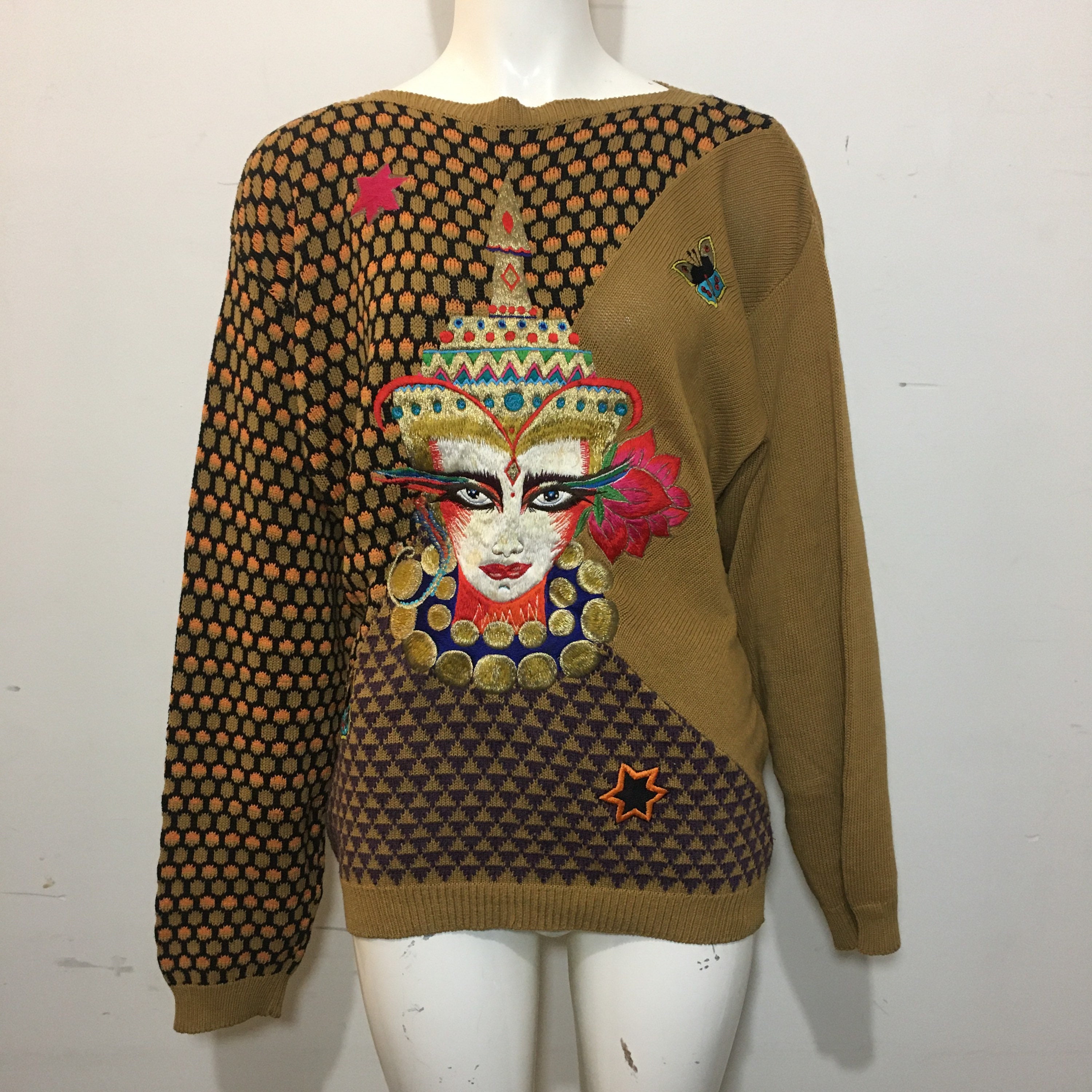 Vintage 1980s Kansai Yamamoto Sweater -  Norway