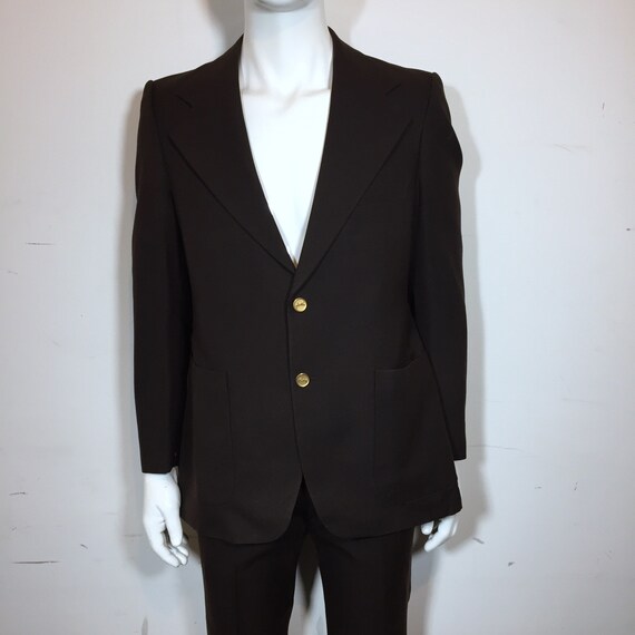 1970s Gorgeous Vintage Yves Saint Laurent Brown S… - image 1