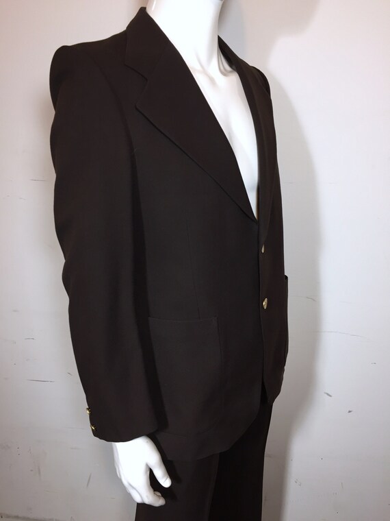 1970s Gorgeous Vintage Yves Saint Laurent Brown S… - image 3