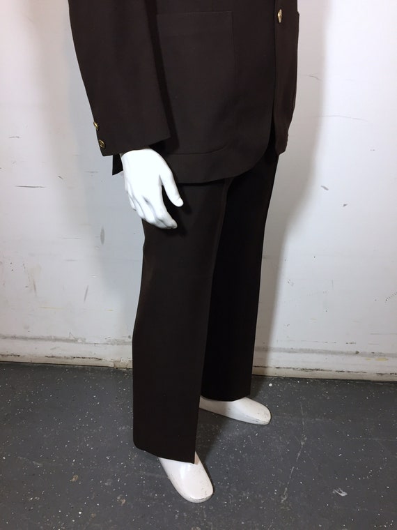 1970s Gorgeous Vintage Yves Saint Laurent Brown S… - image 4