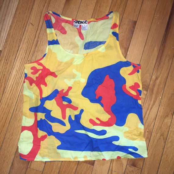 Stephen Sprouse Warhol Camo Tank