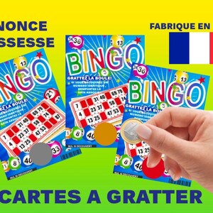 Jeu à gratter annonce grossesse, carte à gratter originale, futur grands-parents, futur papa, parrain, marraine