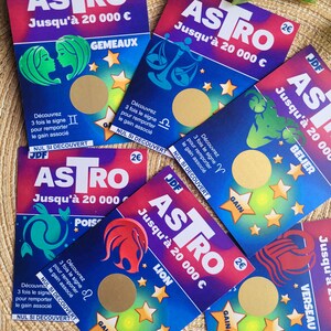 Carte à gratter annonce grossesse, demande parrain, marraine, témoin, anniversaire….