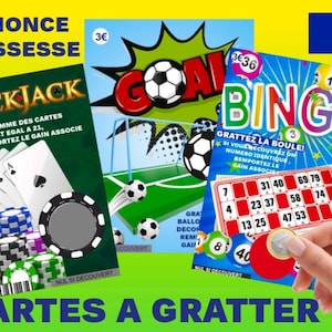 Cartes à gratter annonce grossesse, mariage, témoin, parrain, marraine, anniversaire, Noël....