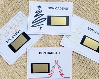 Bon cadeau à gratter "Édition Noël "