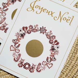 Carte à gratter, Bon cadeau édition Noël