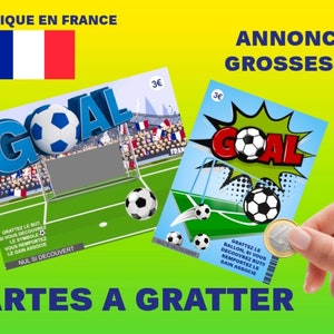 Jeu à gratter personnalisé annonce groossesse, carte à gratter originale, futur grands-parents, futur papa, parrain, marraine