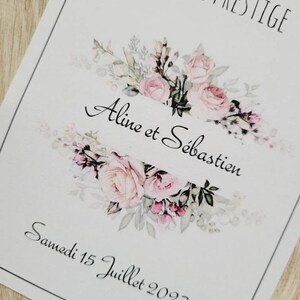 Etiquette bouteille personnalisée pour mariage, cadeau temoin, baptême... image 4