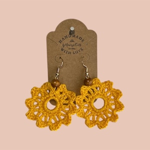 Sunny Days Crochet Earrings