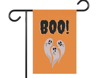 Halloween Garden Flag, Halloween Outdoor Decor, Easy Halloween Decor, Outdoor Halloween Decor, Boo Halloween Decor, Boo Outdoor Decor, Ghost