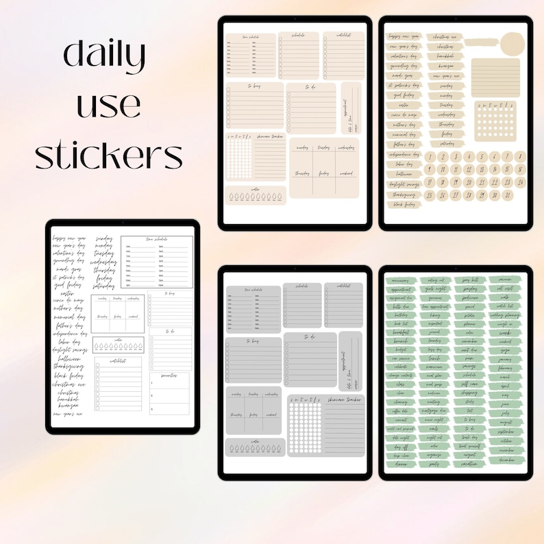 Digital Stickers | Goodnotes Digital Stickers | Digital Planner