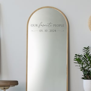 Wedding Mirror Decal | Wedding Mirror Sign | Wedding Decal for Mirror | Welcome Sign Decal | Couple Name Sticker | Welcome Sign Sticker