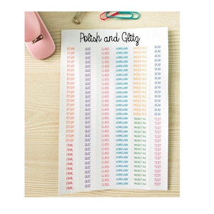 Planner Stickers, College Planner Stickers, High School Planner Stickers, Colorful Planner Stickers, School Stickers, Journal Stickers