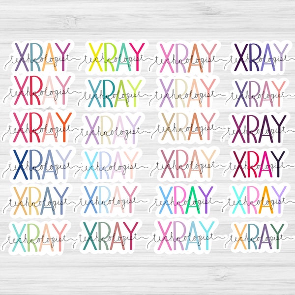 Xray Sticker, Xray Tech Sticker, Xray Student, Xray Technologist, Xray Markers, Xray Decal