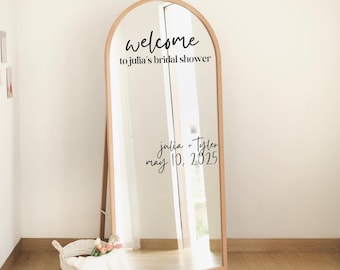 Wedding Mirror Decal | Bridal Shower Mirror Sign | Bridal Shower Mirror Sticker | Welcome Sign Decal | Bridal Shower | Welcome Sign Sticker