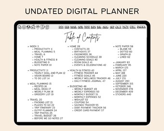 2026 Digital Planner | GoodNotes Planner | Notability Planner | Monthly Planner | Daily Planner | Blank Planner | Undated Planner