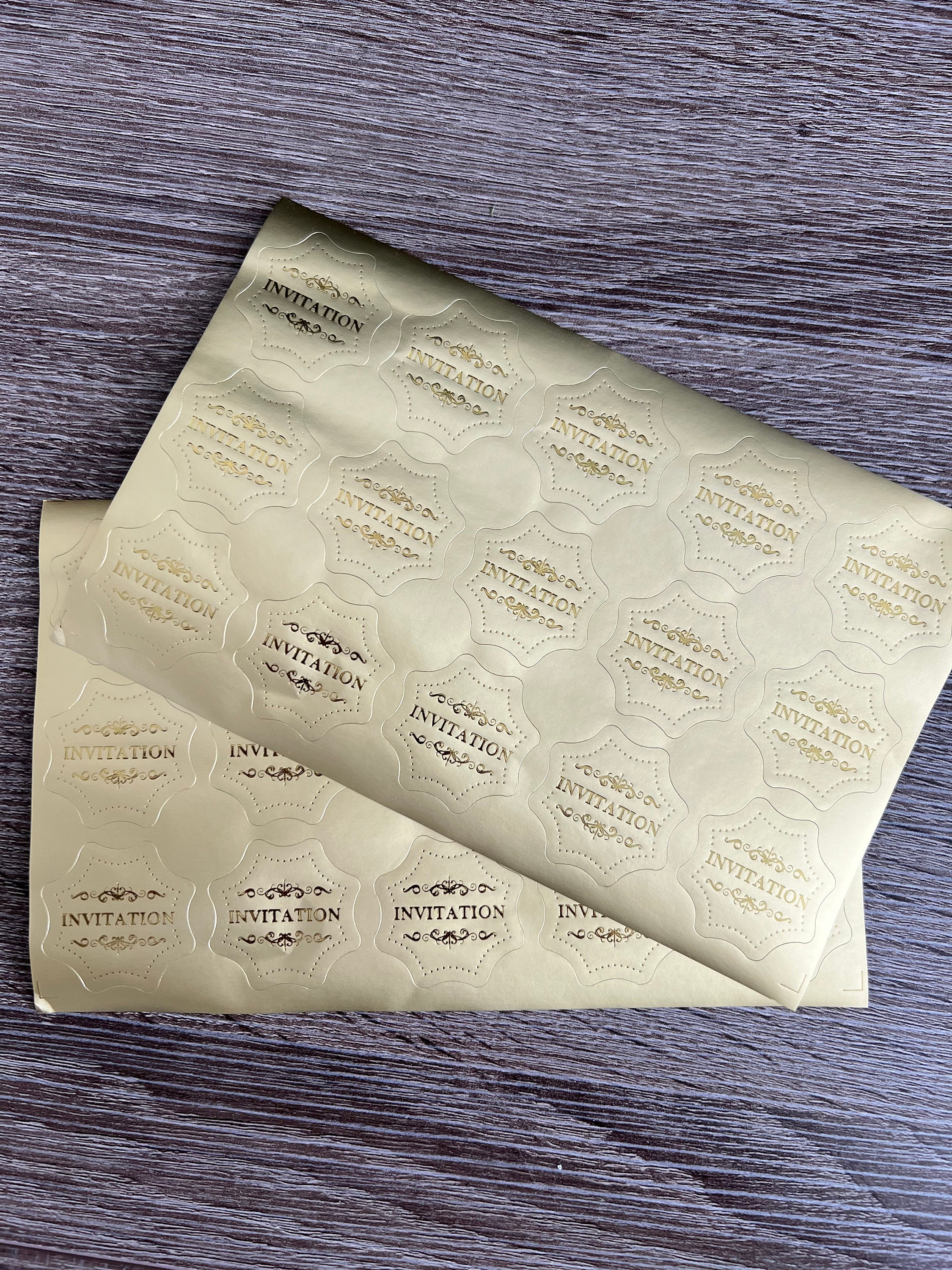 Sample Invitaion Sticker Wedding Invitation Stickers | Birthday Party Stickers | Invitation ...