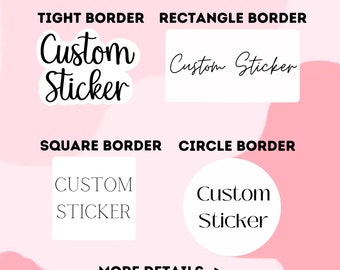 Custom Text Sticker, Custom Stickers, Customize Your Sticker, Personalized Sticker, Pick Your Font and Color, Custom Name Quote Saying