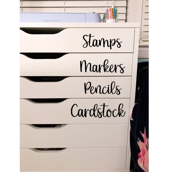 Organization Decals, Storage Drawer Labels, Storage Organization Stickers, Organizing Storage, Labels, Color Coded, Bins, Boxes, Drawer Set