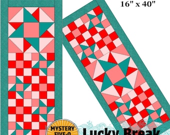 Patrón digital Mini-Misterio de LUCKY BREAK Five-0 / Patrón de Estrella de la Amistad / Ideal para principiantes / Apto para cuartos gordos