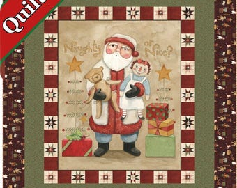 Kit para manta de regazo / Riley Blake "Travieso o bueno" / Incluye tela y patrón / Ideal para principiantes / Con caja de regalo