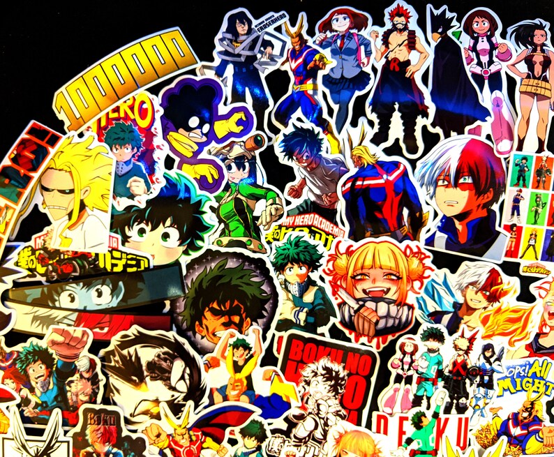 My Hero Academia Stickers Random Assortment FREE | Etsy