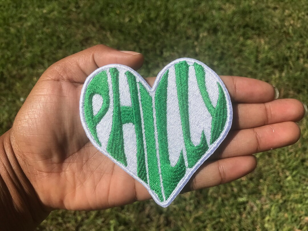 Philly Heart Patch / Custom Colors Etsy