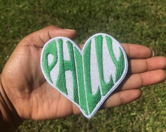 Écusson coeur Philly / couleurs personnalisées