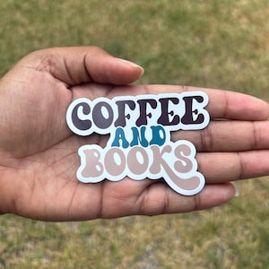 Coffee and Books Magnet / Bookworm / Reader / Library / Librarian / Reading / Teacher / Book Nerd /