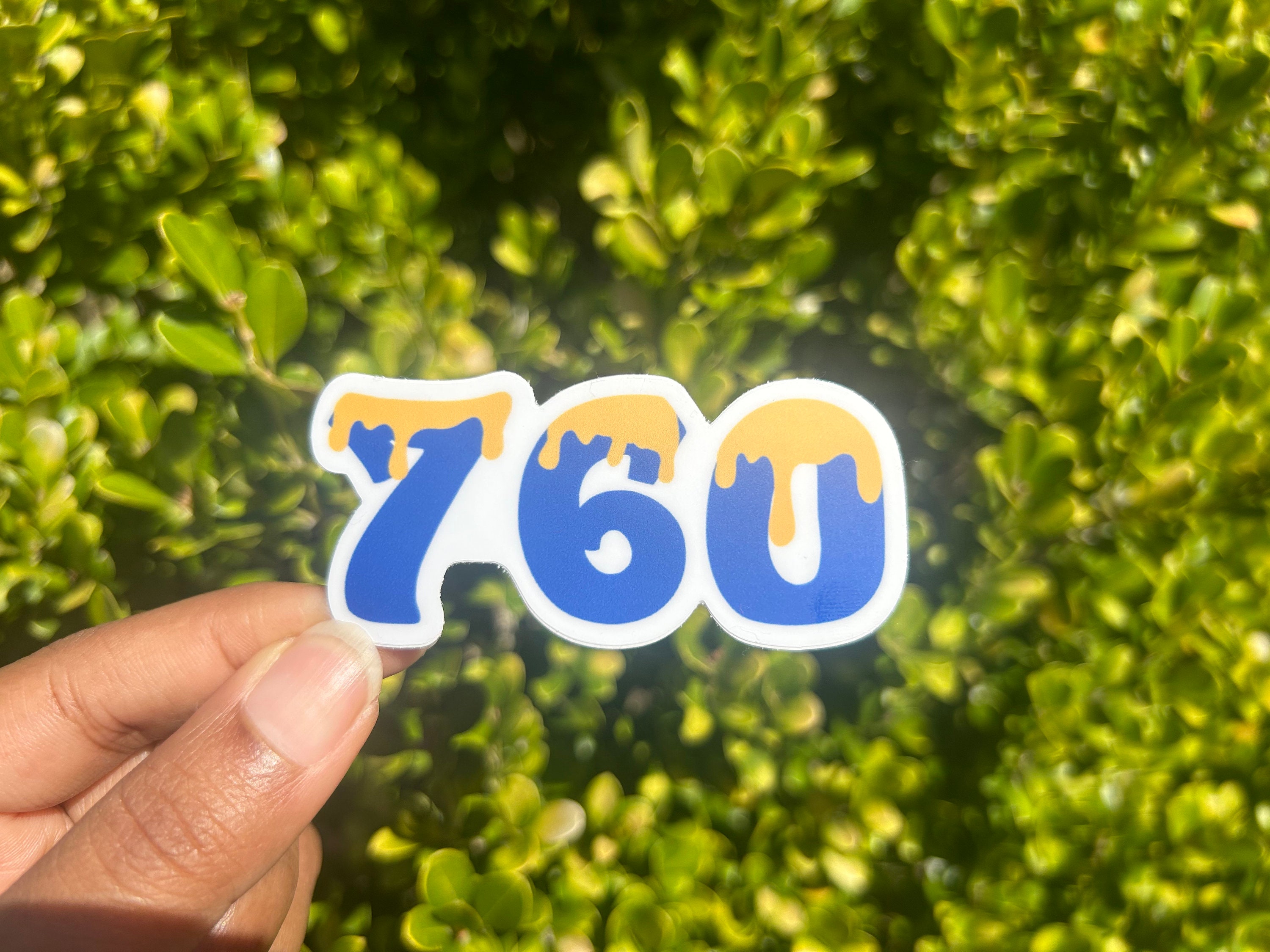 San Diego Area Code 760 Sticker - Etsy