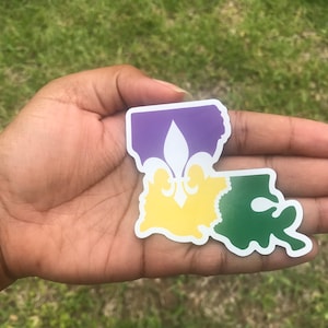 Louisiana Fleur-De-Lis Heart Magnet / Fleur De Lis