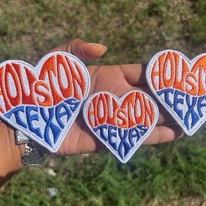 Houston Texas heart patch / custom colors