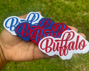 3. Buffalo Football BUF Iron on Patch 2 Sizes 