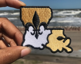 Louisiana Fleur De Lis Patch / custom colors / Fleur-De-Lis