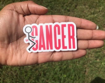 F Cancer Sticker