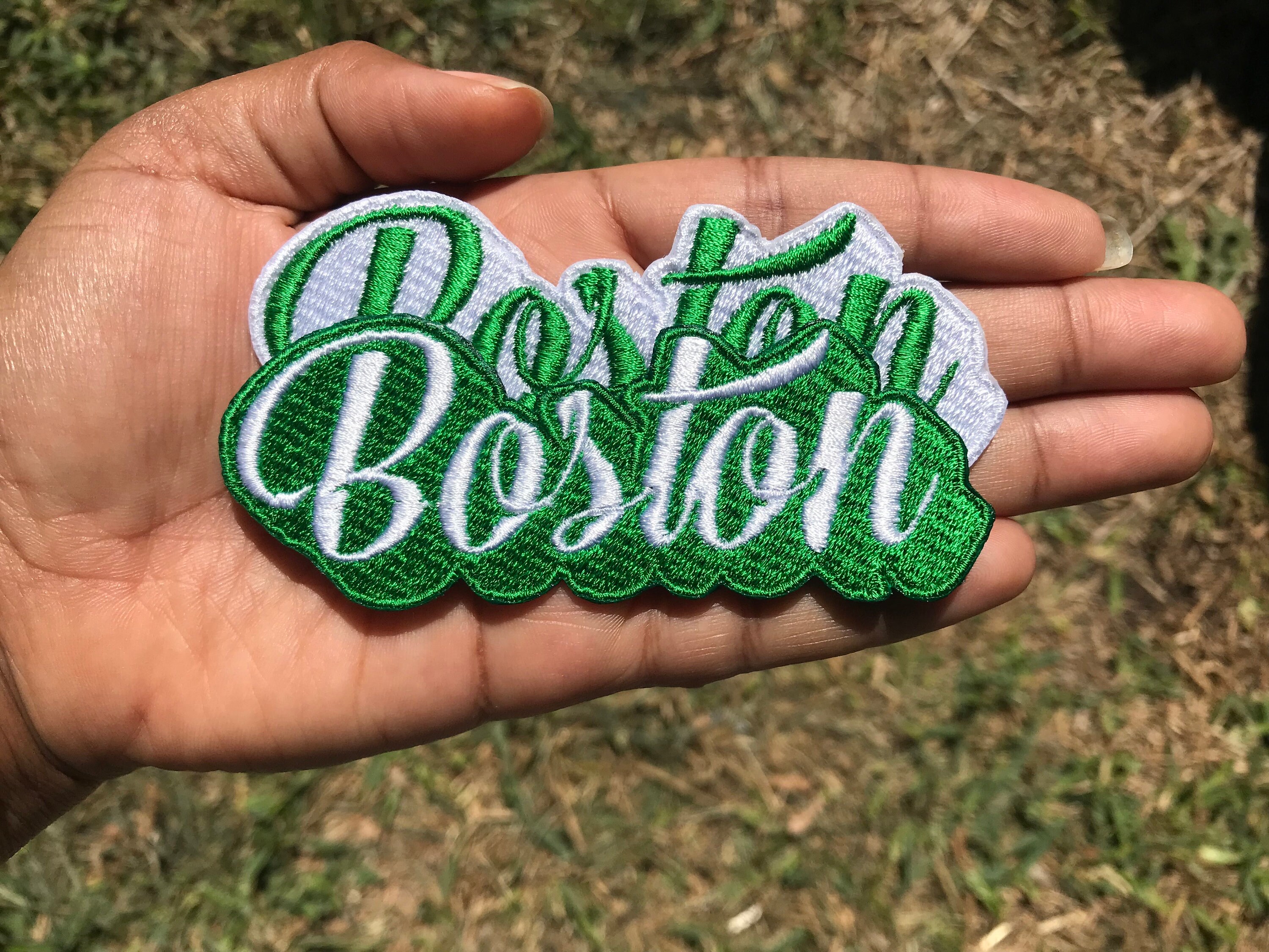 thumbnail image 2 of 10 Boston Celtics Iron On Patches – 2.8x3.6 Inch NBA Logo Embroidered Patches For DIY 2 of 6