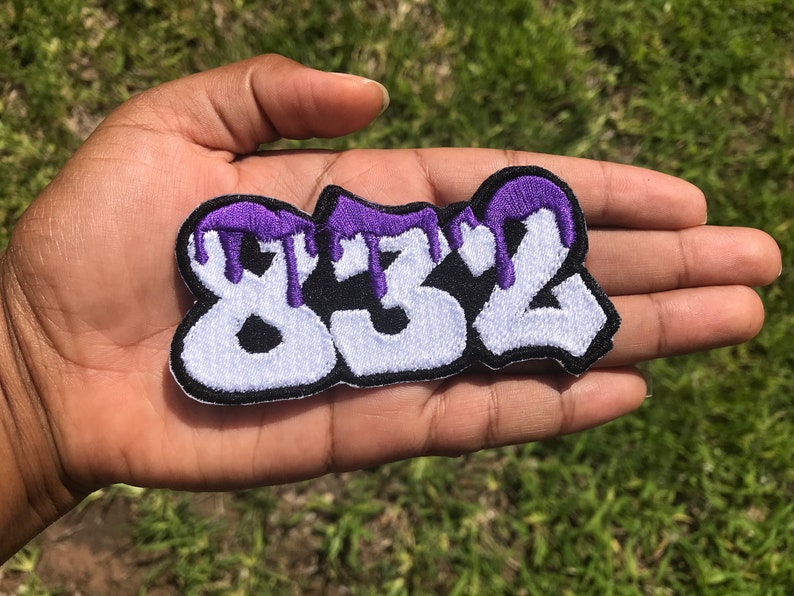 Houston Area Code 713 281 or 832 Patch / Custom Colors - Etsy