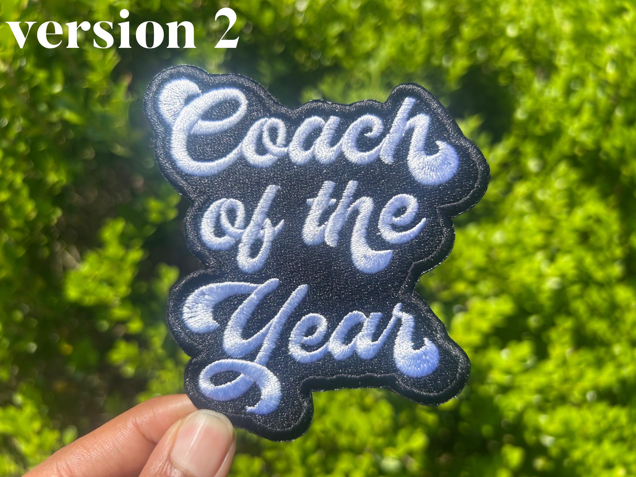 Coach of the Year Patch / Custom Colors - Etsy