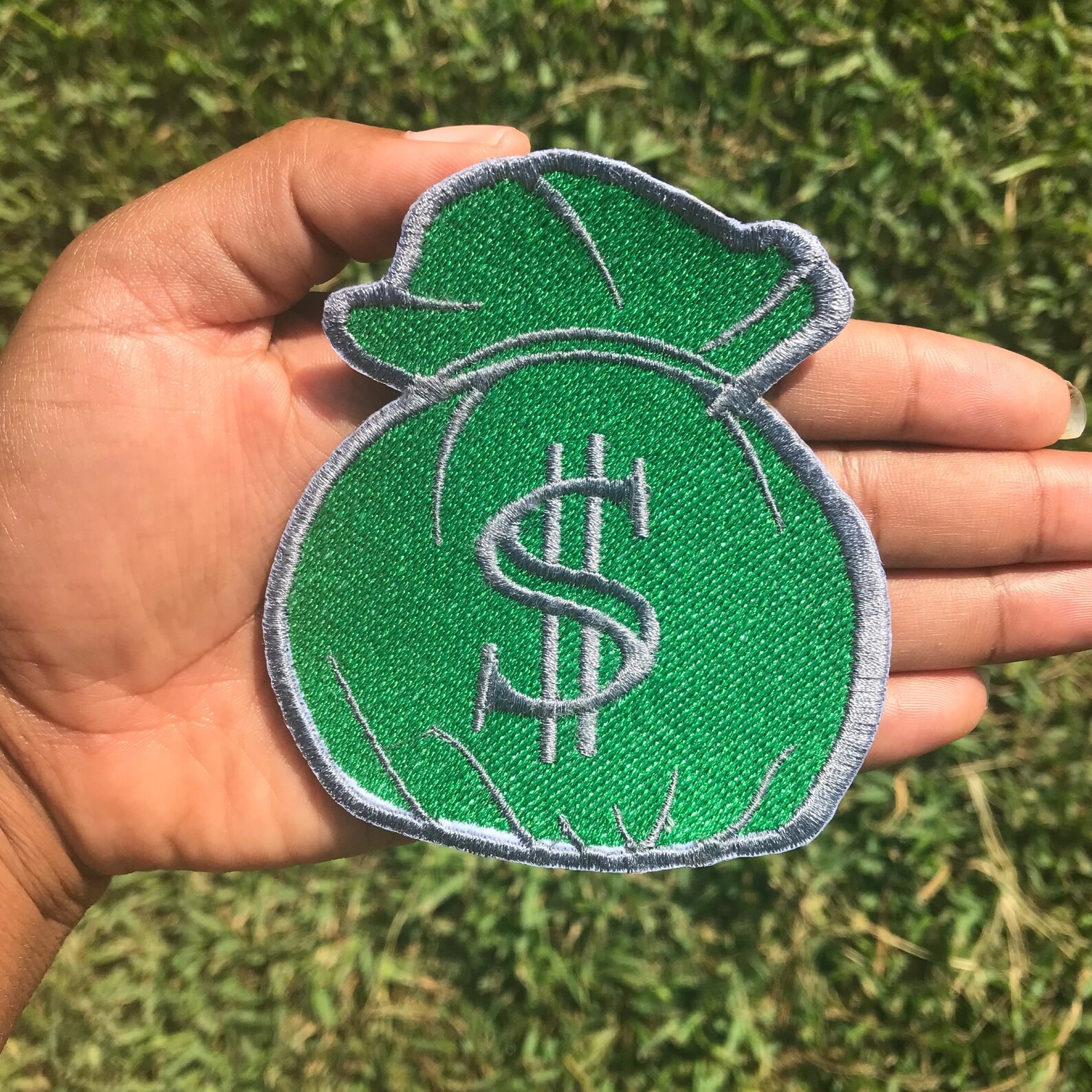 Money Bag Patch Etsy