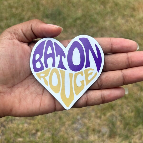 Baton Rouge Heart Magnet