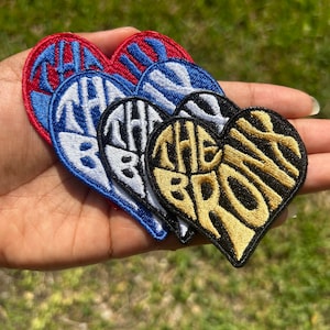 The Bronx Heart patch / custom colors / New York Borough