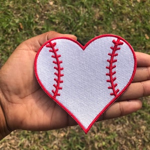 Baseball Heart Patch / custom colors