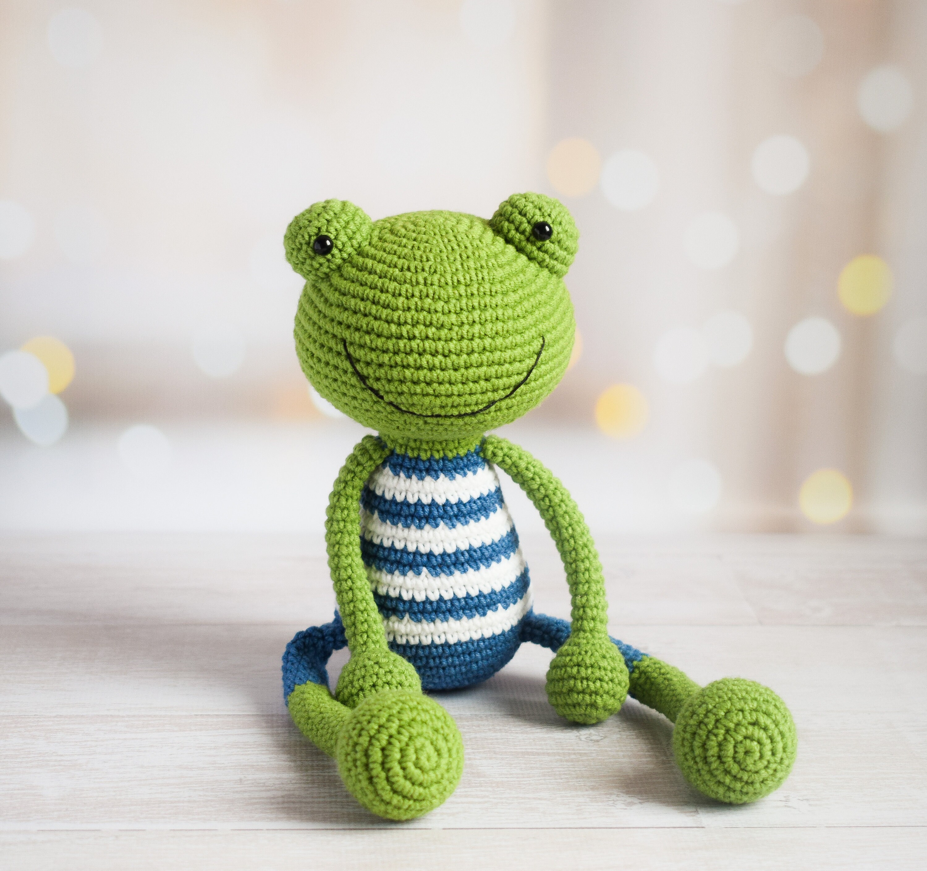 Easy Pattern Crochet Frog with Long Leg Frog Amigurumi PDF | Etsy