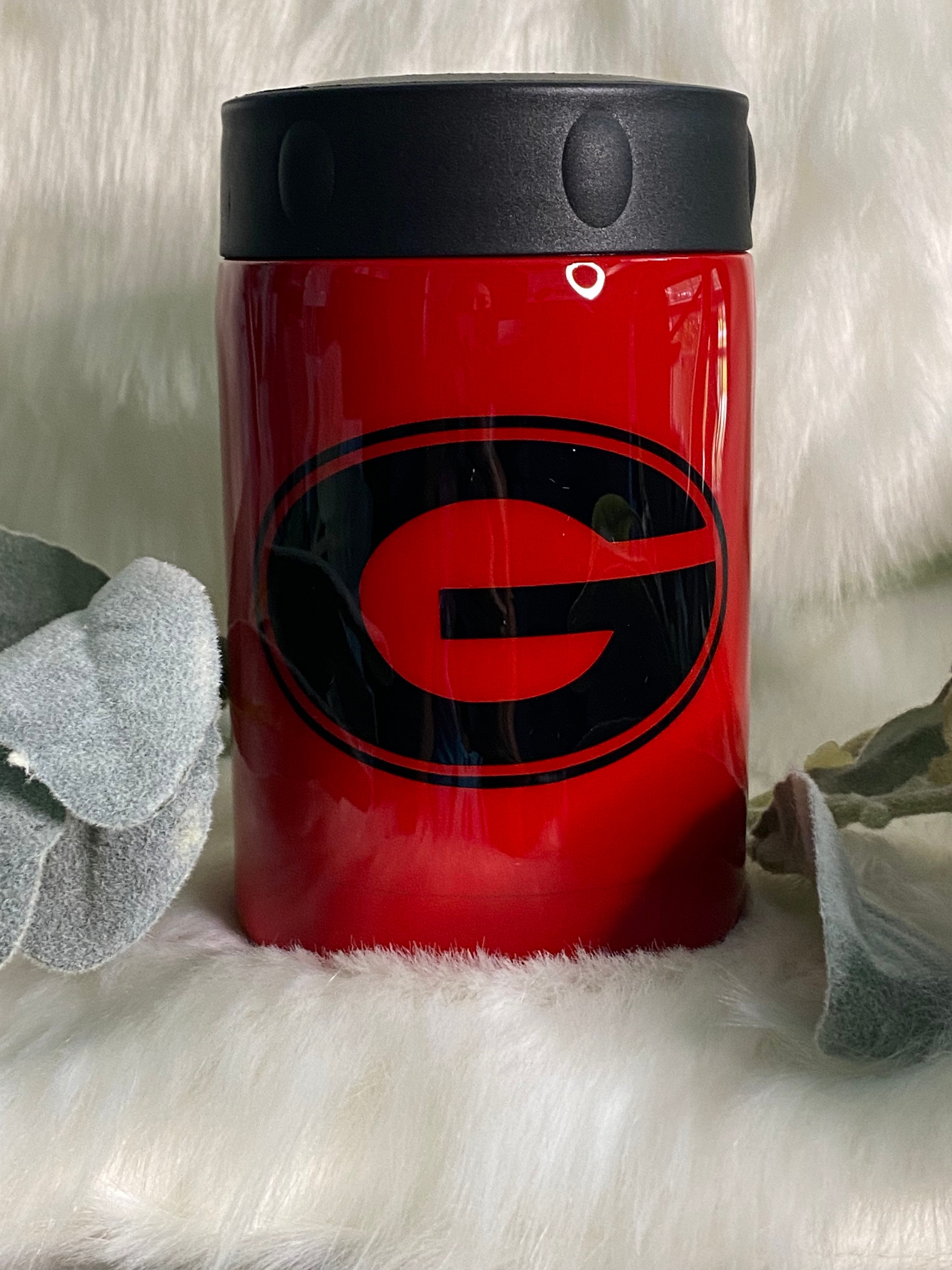 bulldogs Epoxy Can Koozie Can Cooler Red and Etsy