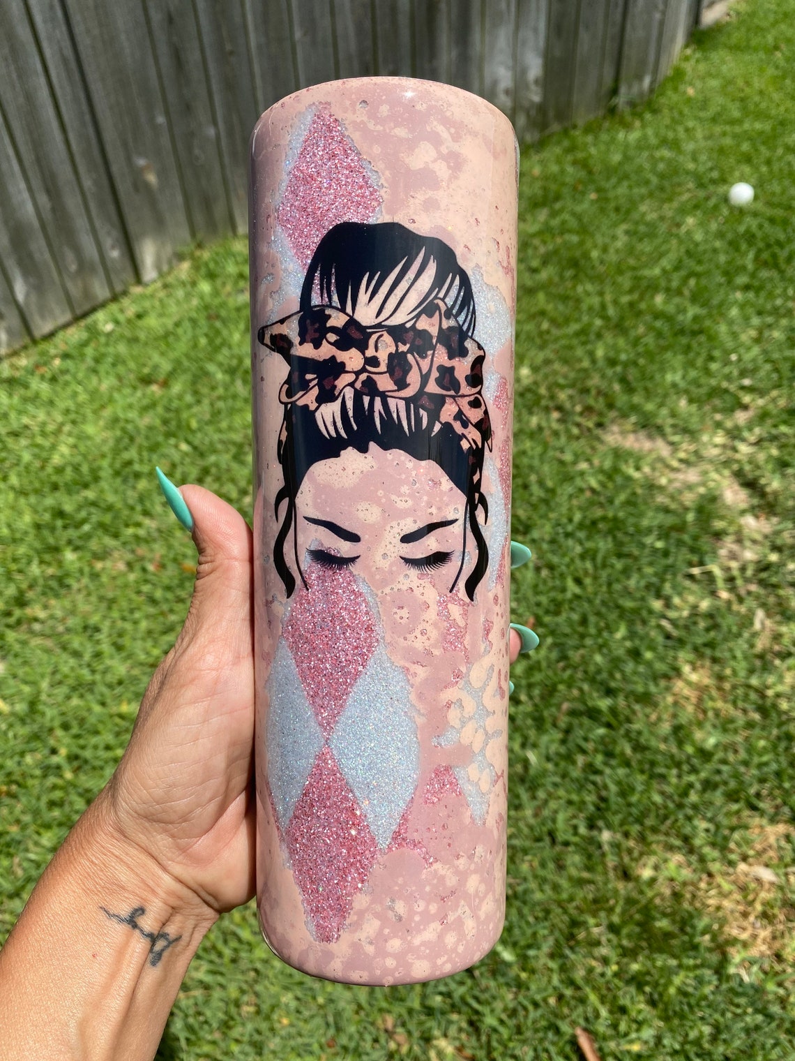 Pink Mama Tumbler Dawn Power Wash Custom Tumbler Travel Etsy